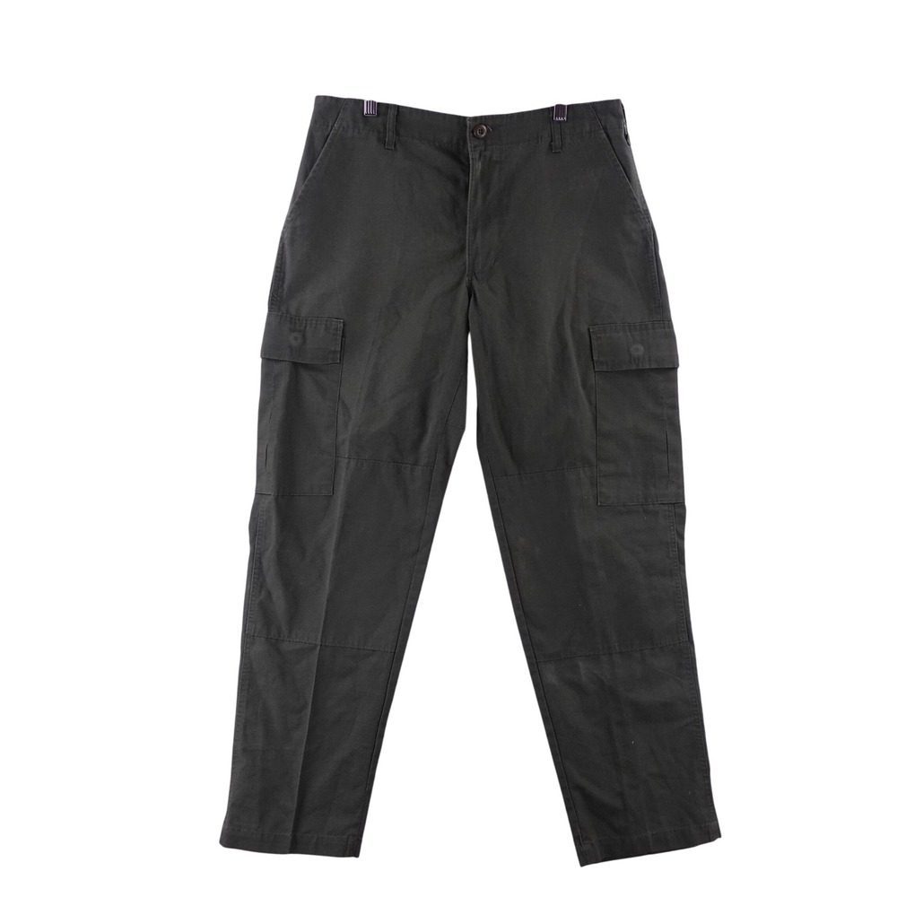 Camco MFG Inc Mens Med 32x32 Olive Green Ripstop Cargo Pants Made in USA BP82